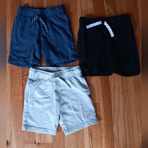 Stylish Kids' Shorts Trio - Navy, Black, Gray